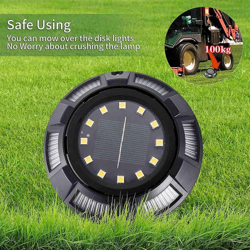 Solar Ground Lights 8pack for Patio Pathway Lawn Yard Deck Garden B