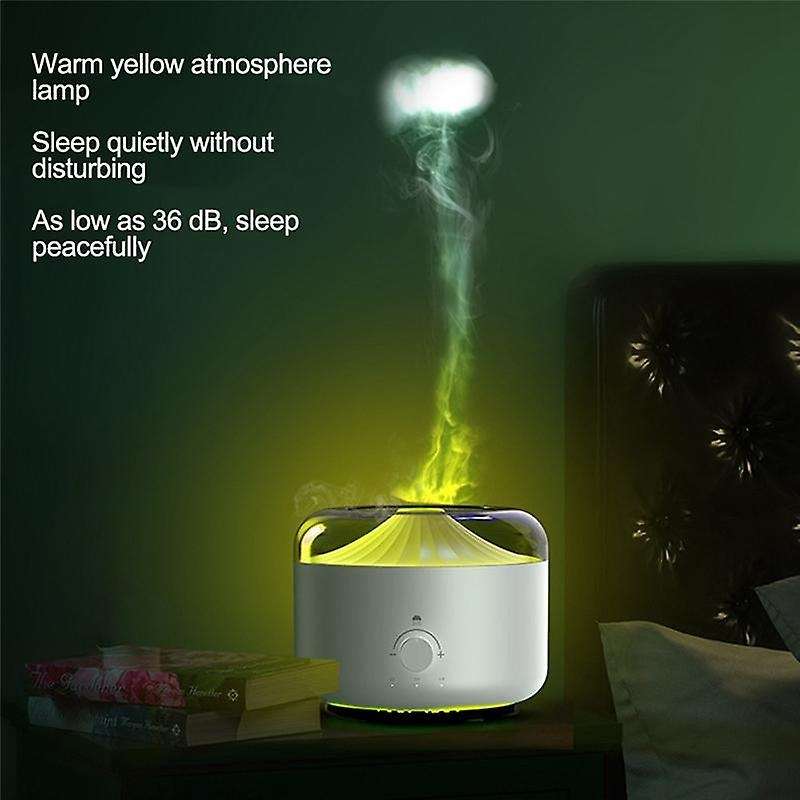 Electric Aromatherapy Air Humidifier Jellyfish Oil Diffuser White