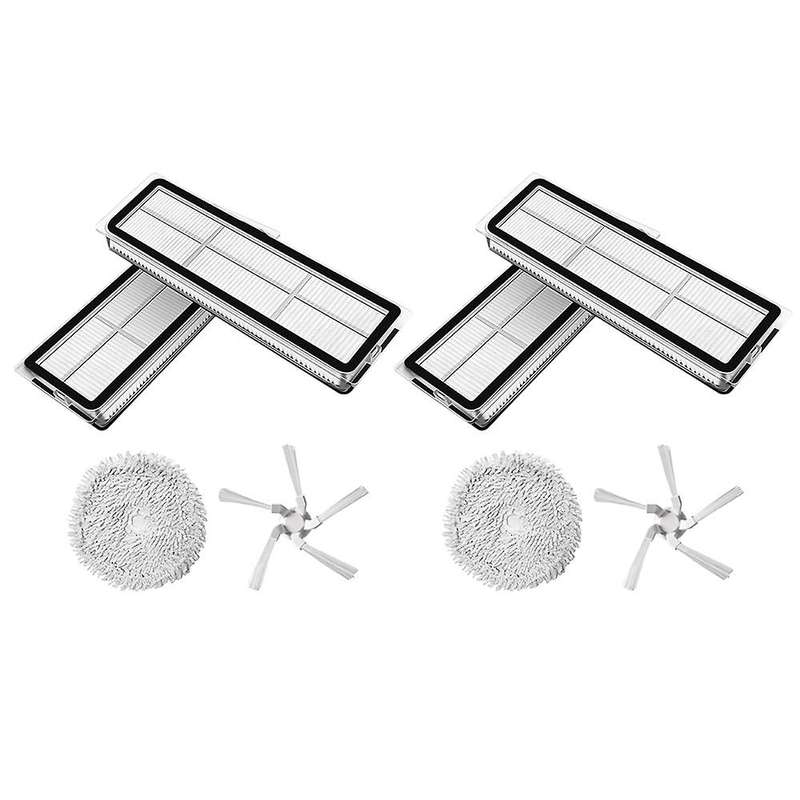 8pcs for Xiaomi Dreame W10 Washable Hepa Filter Side Brush Mop Cloth