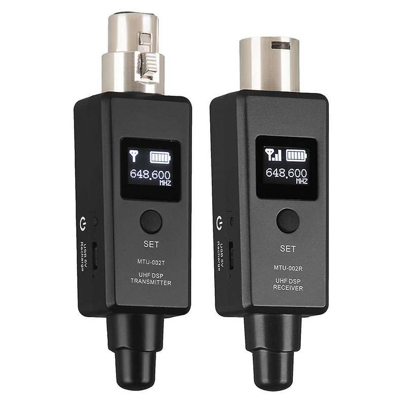 Microphone System Transmitter Receiver for Dynamic Microphones