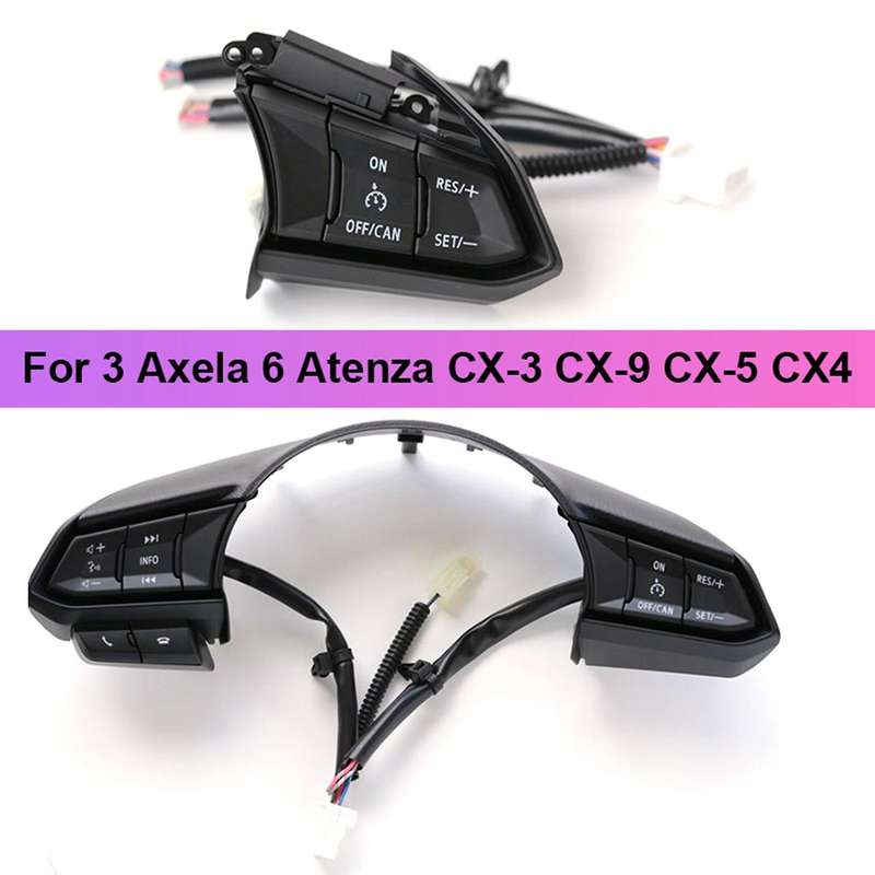 Steering Wheel Cruise Control Buttons Res Control Switch for Mazda