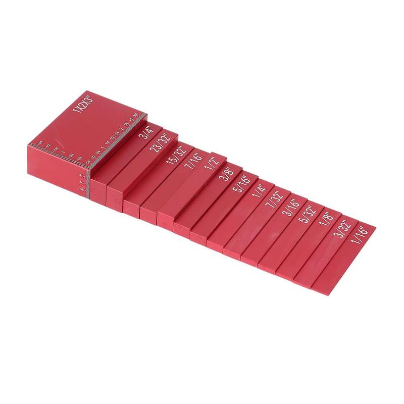 15pcs Setup Blocks Height Gauge, R and Table Saw Accessories Set Up