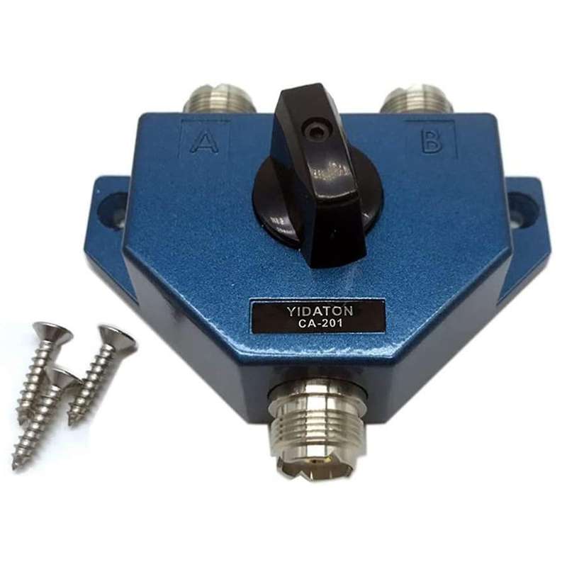 Ca-201 Antenna Switcher Uhf Manual Aerial Female Connector Adapter