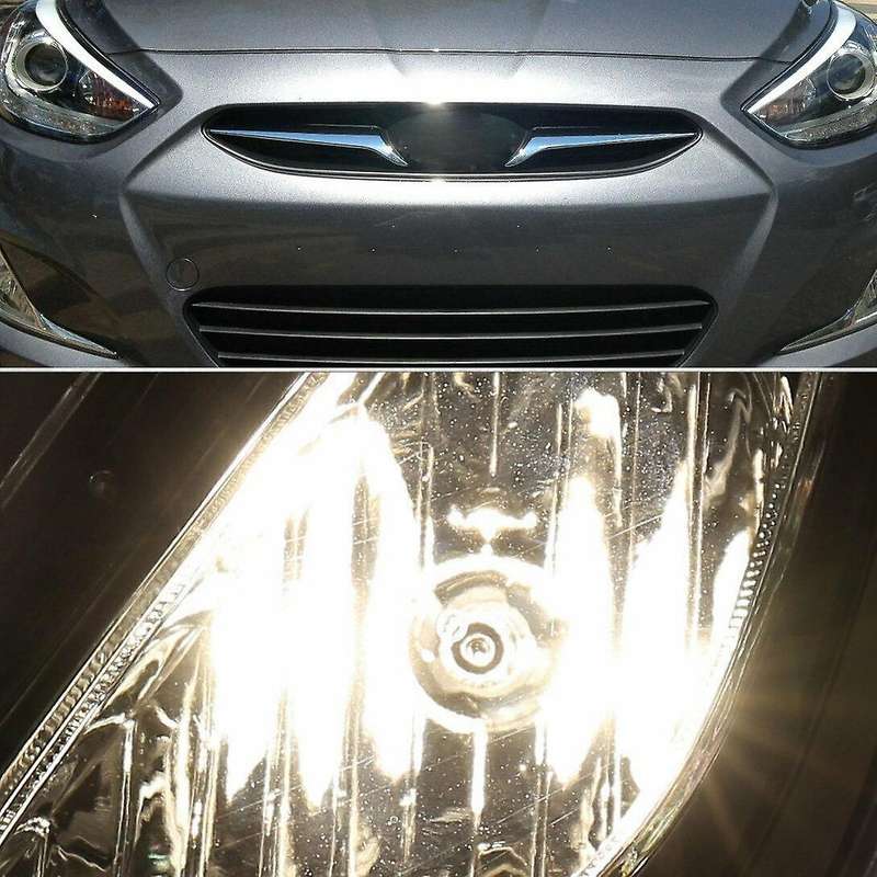 1 Pair Replacement Bumper Clear Lens Fog Light for Hyundai Accent