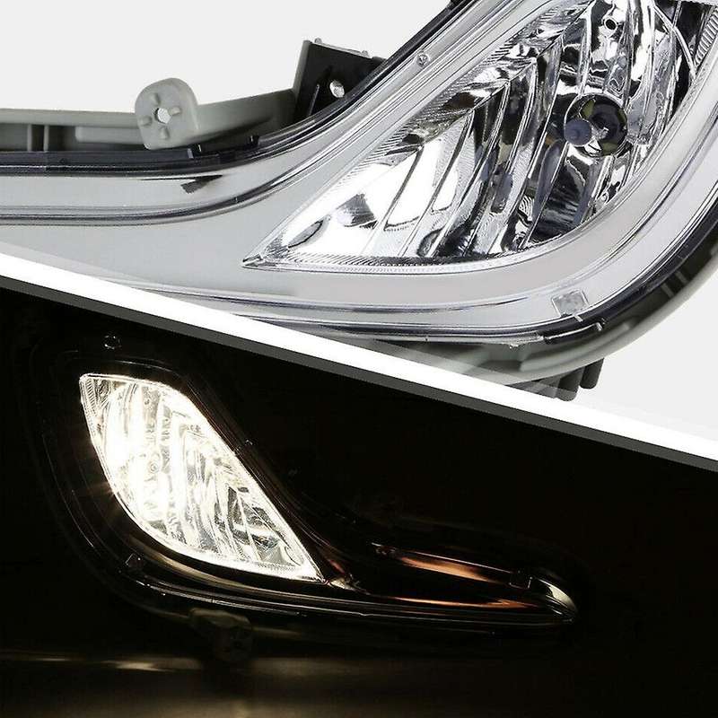 1 Pair Replacement Bumper Clear Lens Fog Light for Hyundai Accent