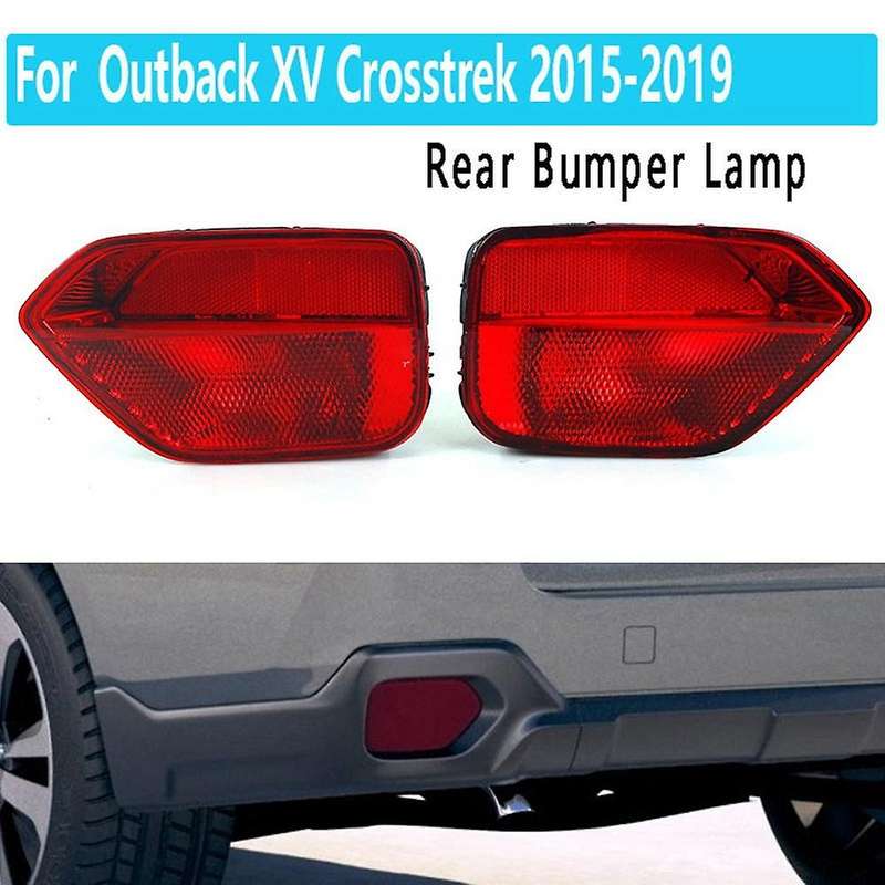 1 Pair Rear Bumper Lamp without Bulb for Subaru Outback 2015-2019 Xv