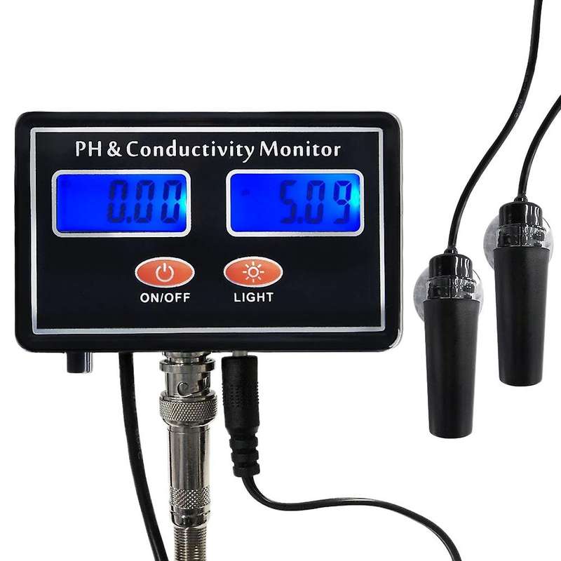 2 In 1 Digital Ph Water Quality Tester for Fish Tank Aquarium Us Plug