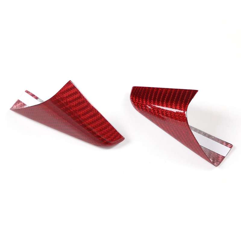 Car Real Carbon Fiber Inner A Pillar Triangle Decoration Frame Cover