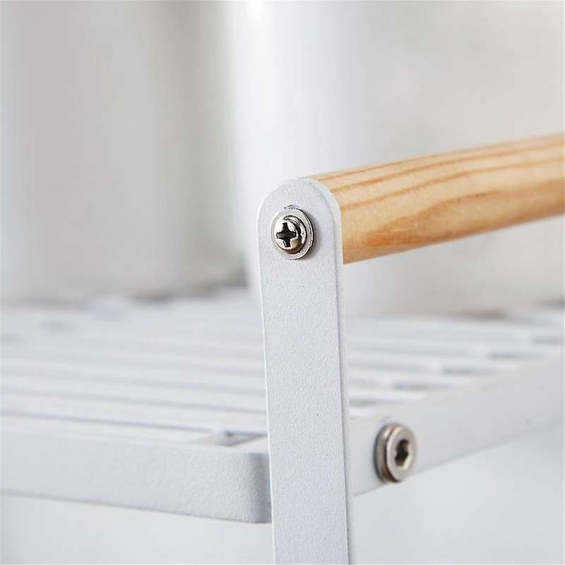 Japanese-style Wrought Iron Layered Storage Rack Removable Stand