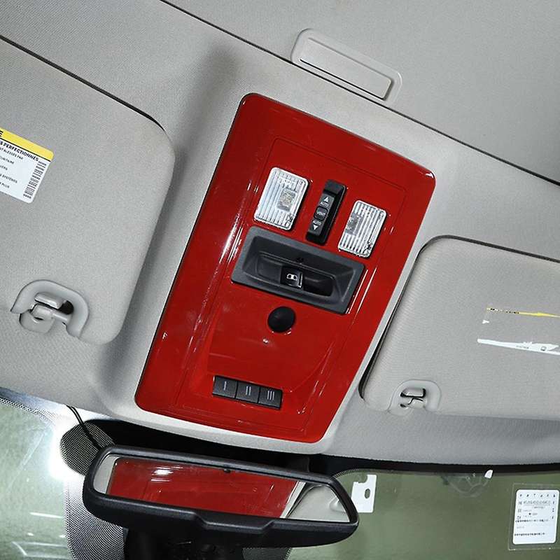Front Rear Reading Lamp Stickers for Dodge Ram 10-15, Red