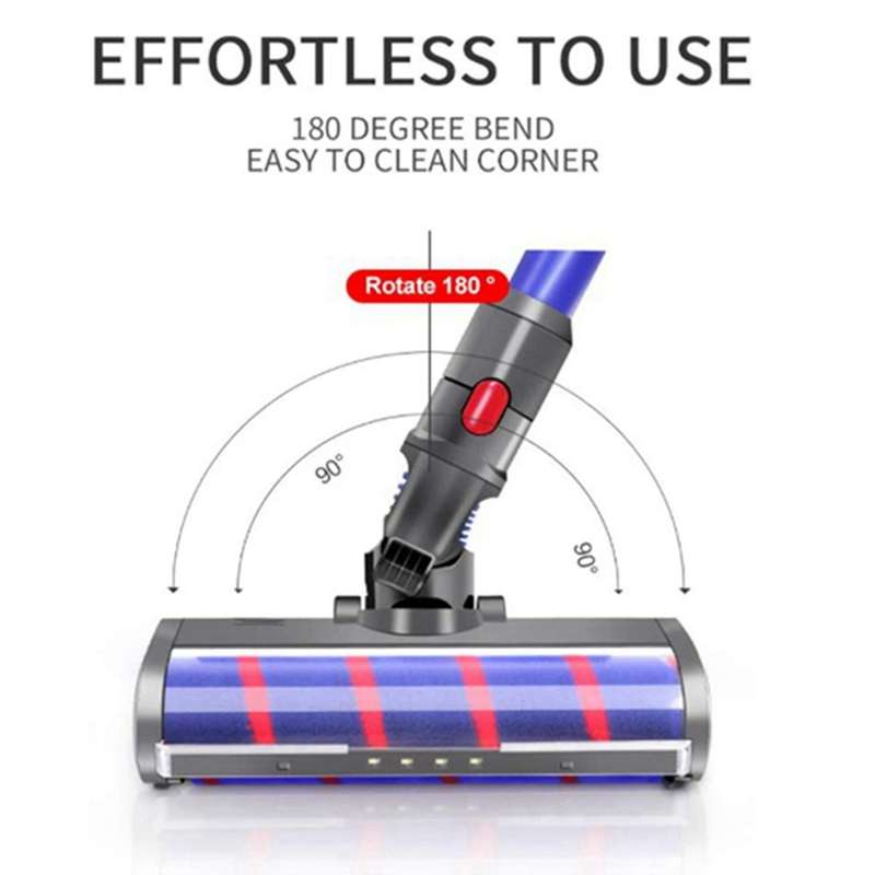 Replacement for Dyson V6 V7 V8 Roller Carpet Led Electric Brush Head