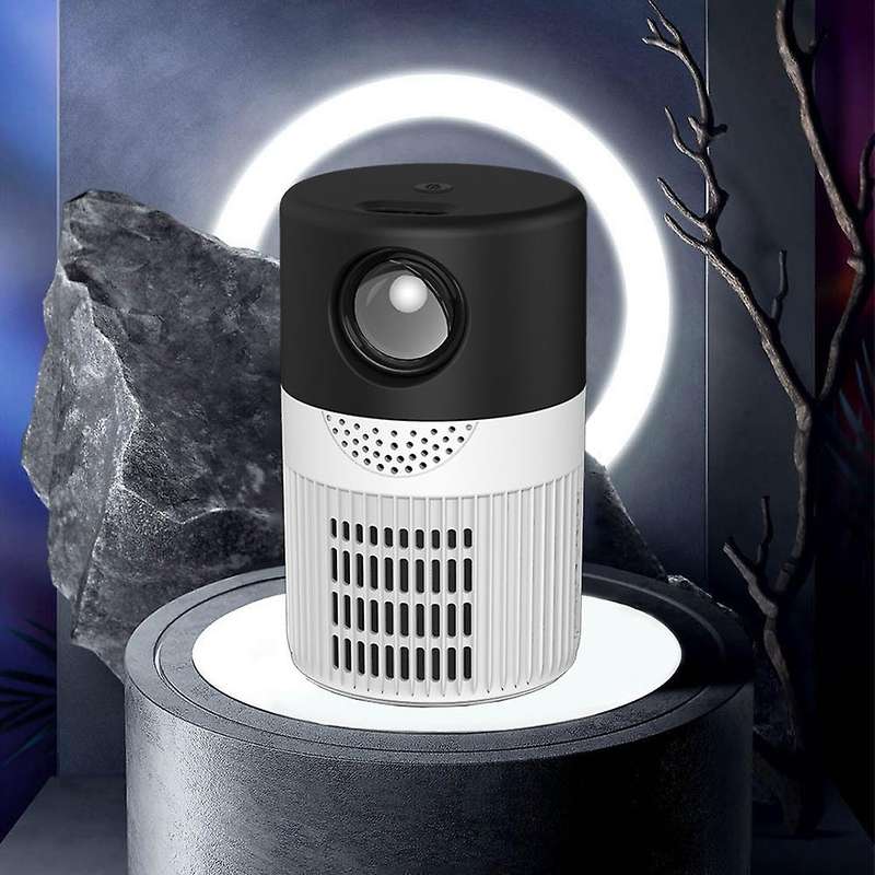 Yt400 Led Mobile Video Projector Home Theater (black White)-us Plug