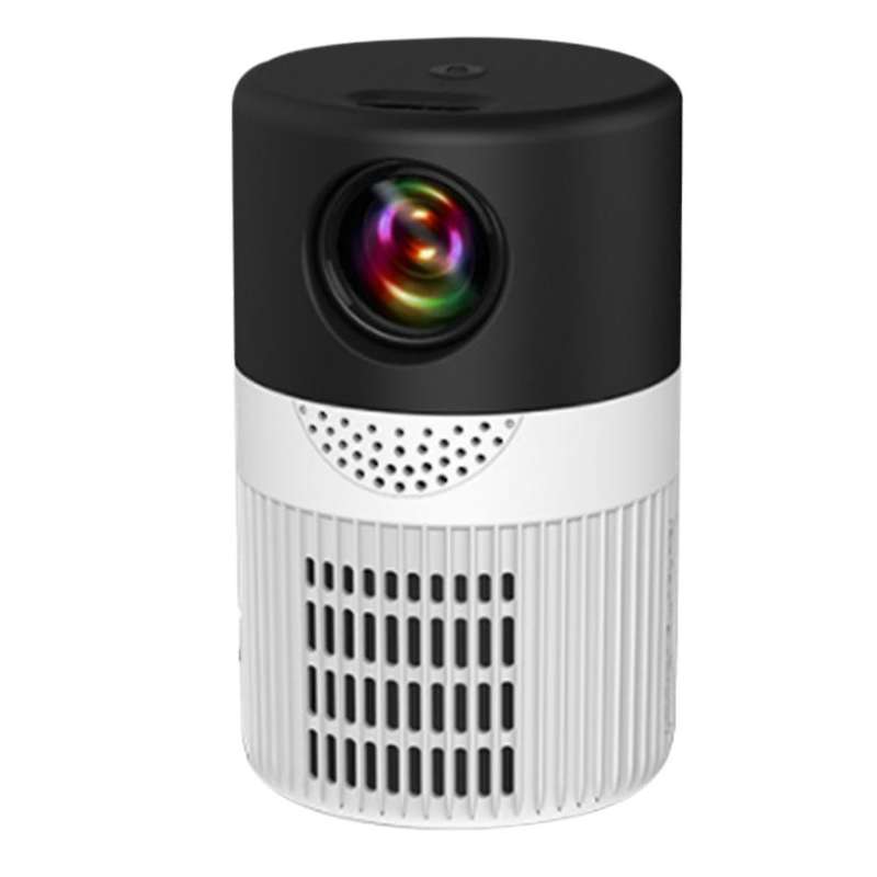 Yt400 Led Mobile Video Projector Home Theater (black White)-us Plug