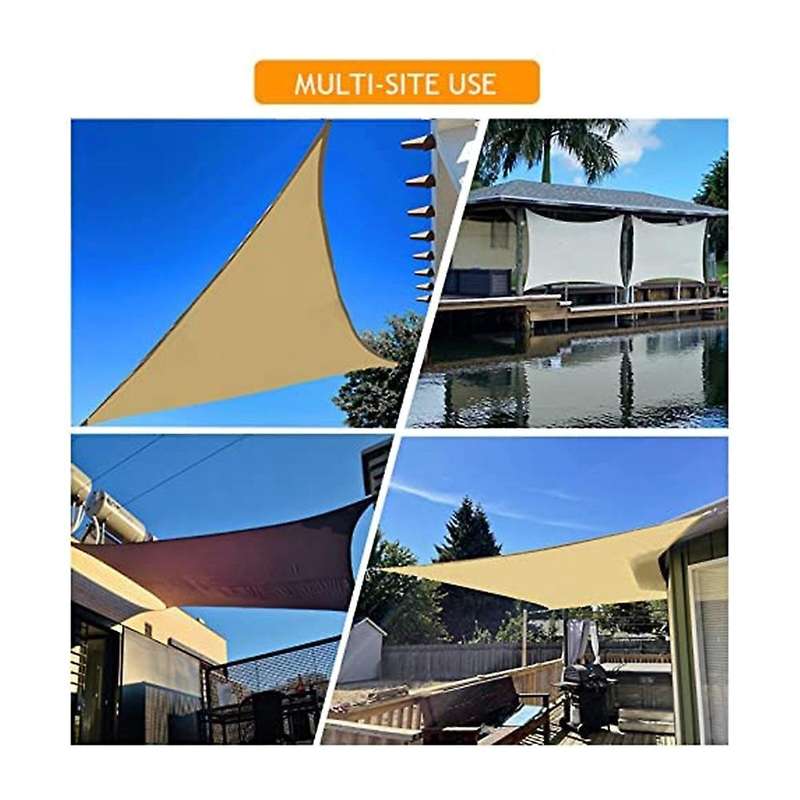 Waterproof Sun Shade Sail, for Outdoor (3x3 Meter,beige Yellow)