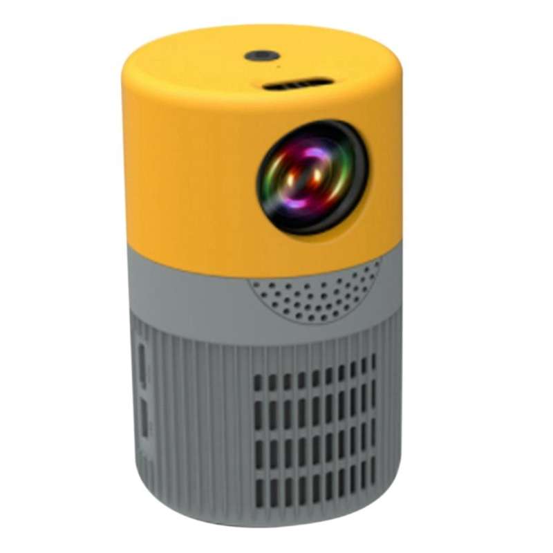 Yt400 Led Mobile Video Projector Home Theater (yellow-gray)-eu Plug