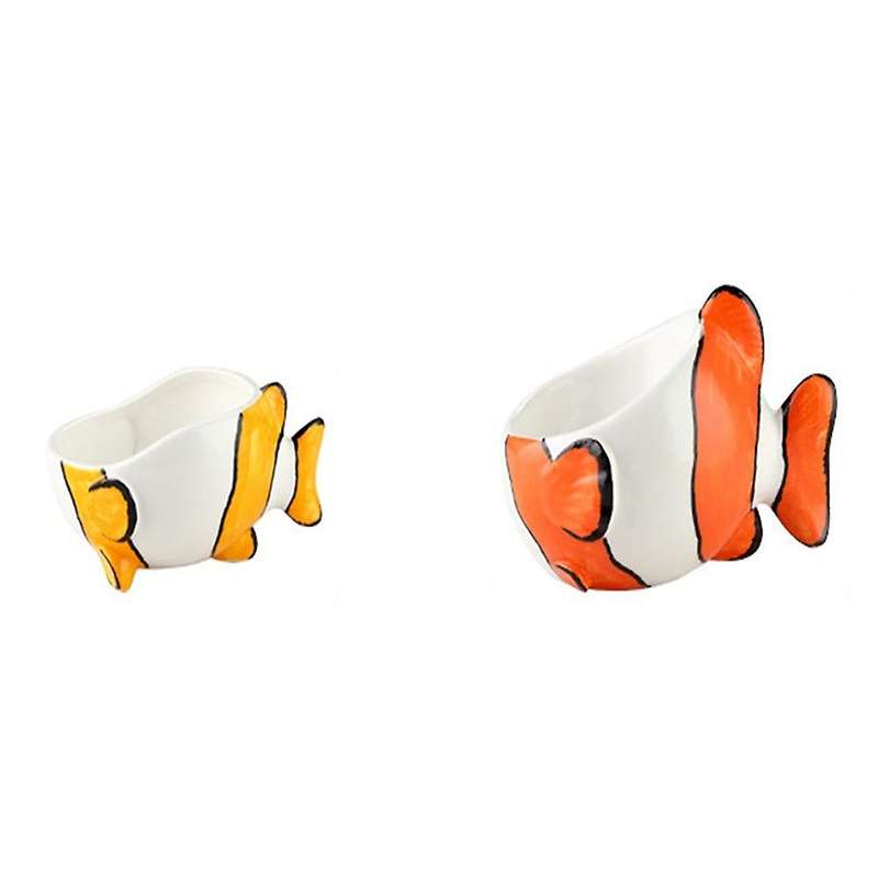 Clownfish Storage Box Ceramic Cartoon Figurines Home Decoration