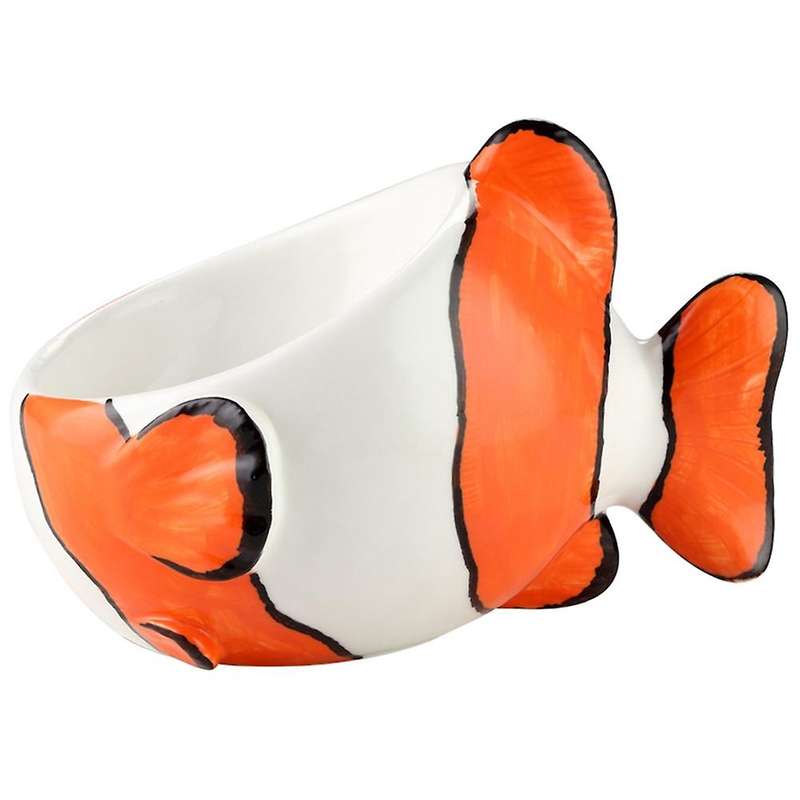 Clownfish Storage Box Ceramic Cartoon Figurines Home Decoration