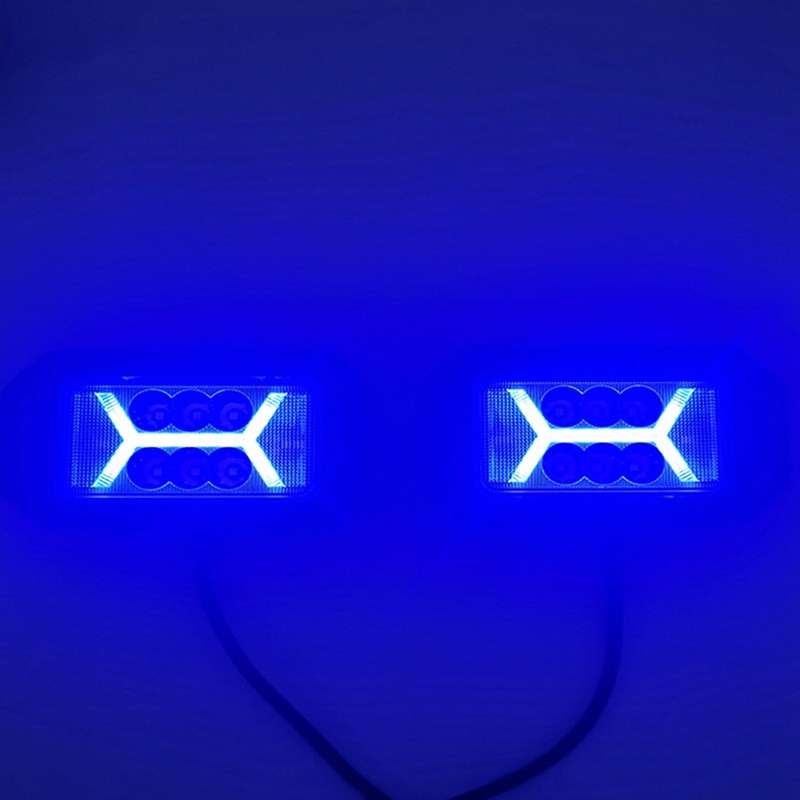 40w Led Off-road Rectangular X Fog Light Blue Light for Car Truck