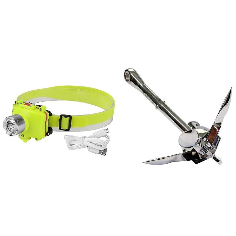 Diving Head Light Lamp Waterproof 4 Mode Swimming Led Flashlight