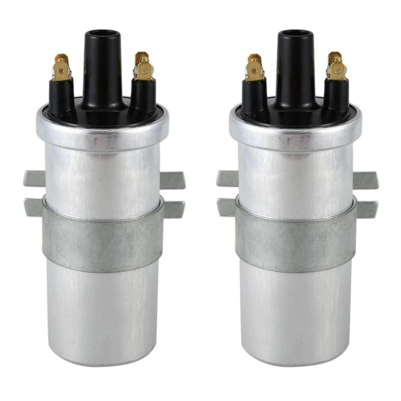2x Lucas Dlb101 12 Volt 3 Ohm - Non Ballast Ignition Coil
