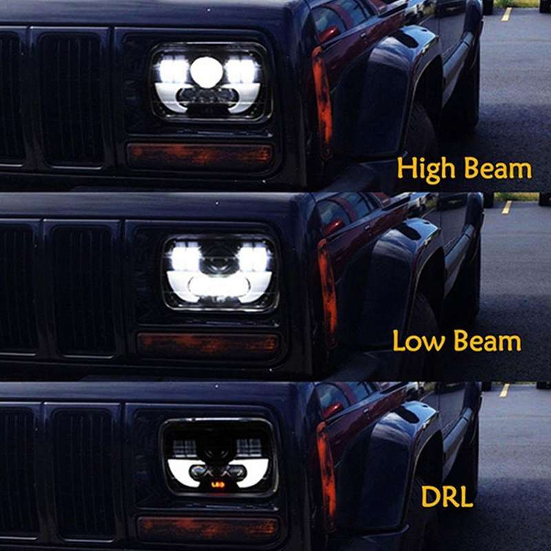 5x7 Inch Square 7 Inch Led Headlight for Suzuki Samurai Jeep Wrangler