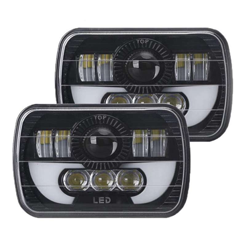 5x7 Inch Square 7 Inch Led Headlight for Suzuki Samurai Jeep Wrangler
