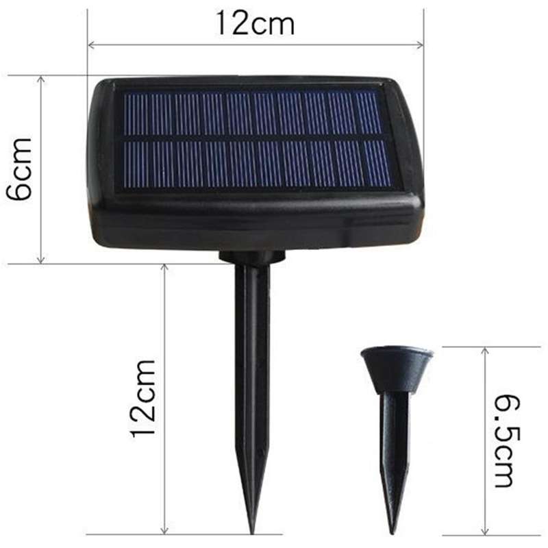 3x 10 In 1 Solar Lights Waterproof for Garden Path Pool Decor