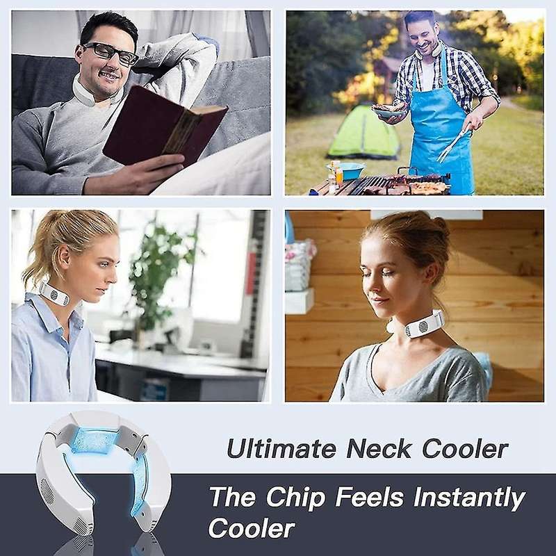 Neck Fan, Neck Air Conditioner, 3 Cooling Plates, Portable Neck Fan