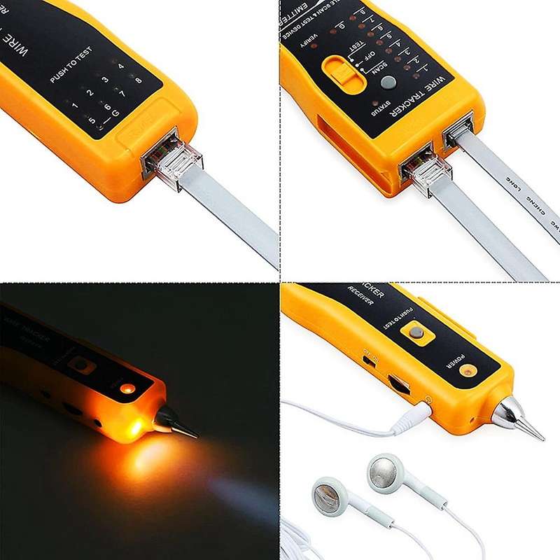 Network Tool Crimping Cutter Wire Stripper Wire Tacker Cable Tester