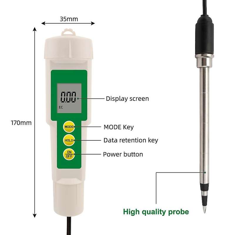 Ec3185 Soil Tester Soil Tds/cf Tester Salinity Meter Gardening Tool