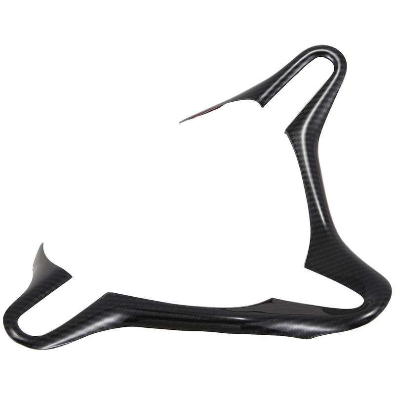 3x Car Abs Carbon Fiber Style Inner Steering Wheel Cover Trim Frame