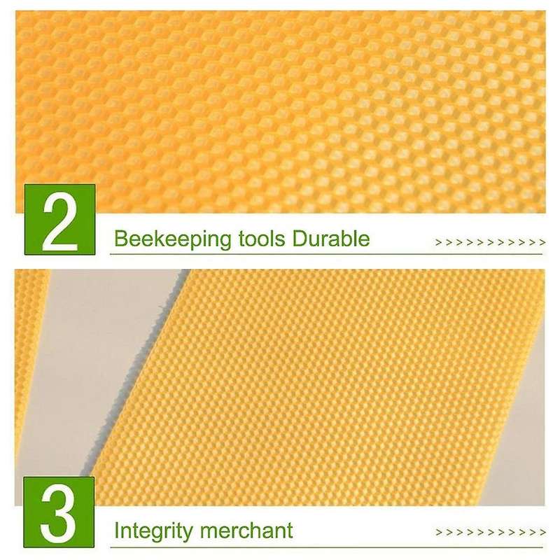 30pcs Honeycomb Beeswax Foundation Beekeeping Tool 14x 10 X 0.3cm