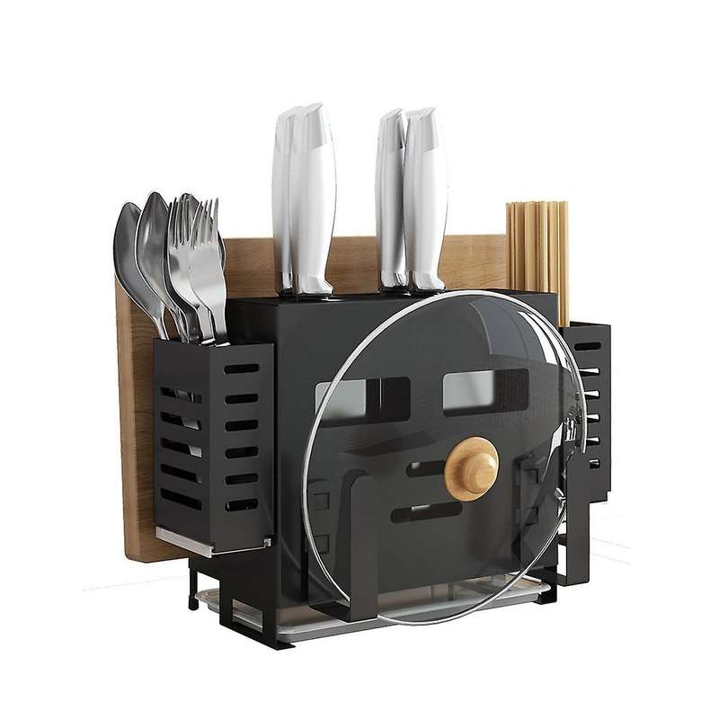 Stainless Steel Holder Cutting Board Spoon Chopsticks Knife Holder