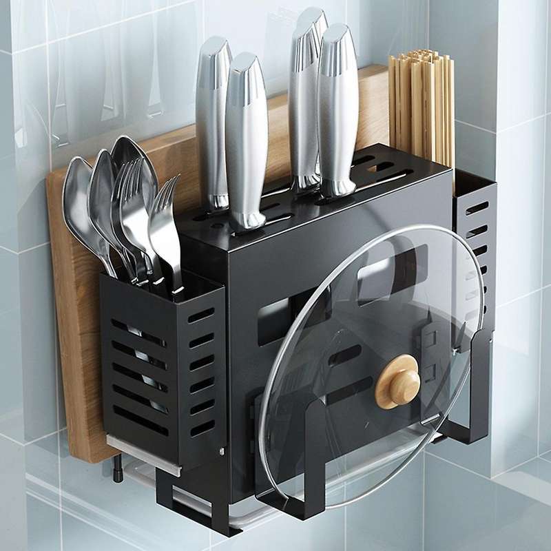 Stainless Steel Holder Cutting Board Spoon Chopsticks Knife Holder