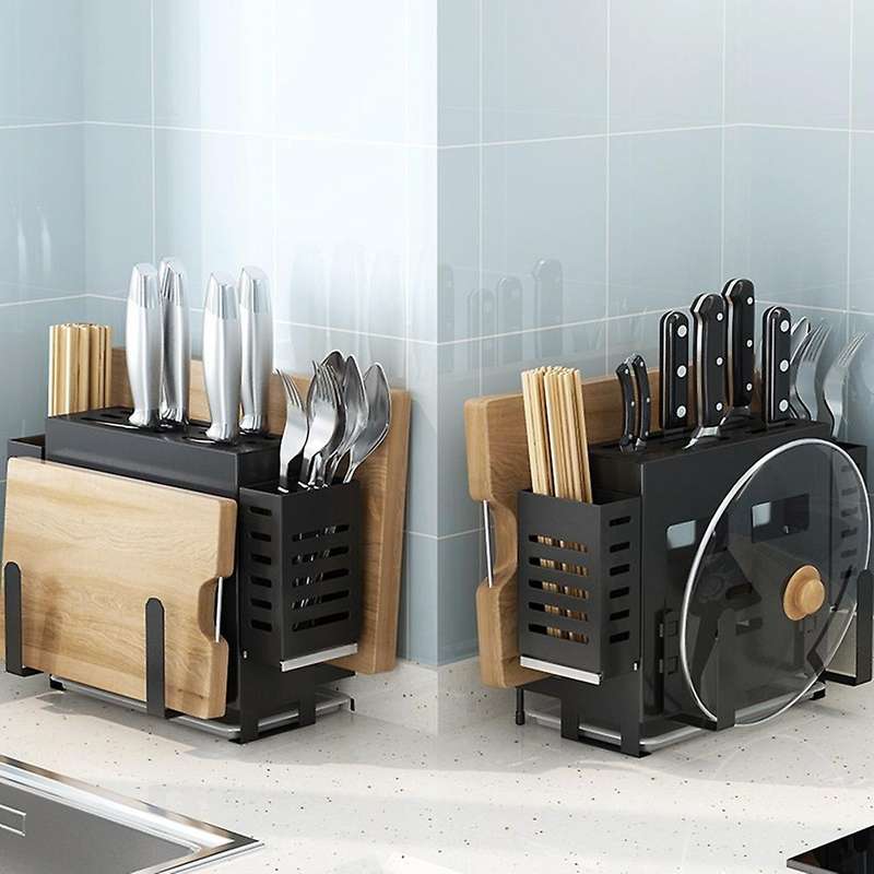 Stainless Steel Holder Cutting Board Spoon Chopsticks Knife Holder