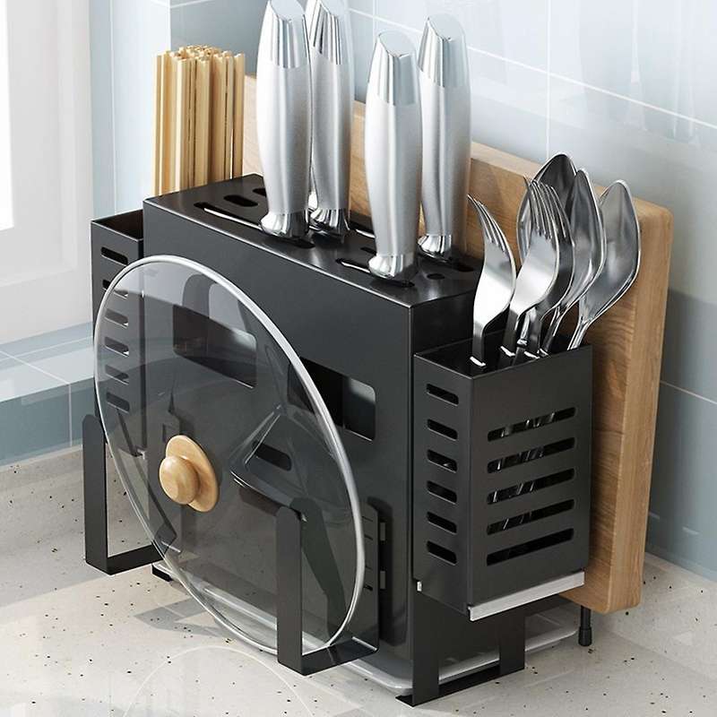 Stainless Steel Holder Cutting Board Spoon Chopsticks Knife Holder