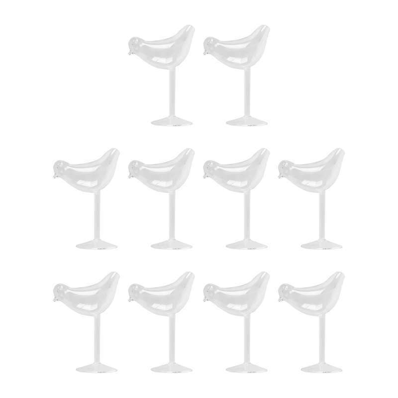 10x 150ml Bird Shape Cocktail Goblet Glass Molecular Smoked Modelling
