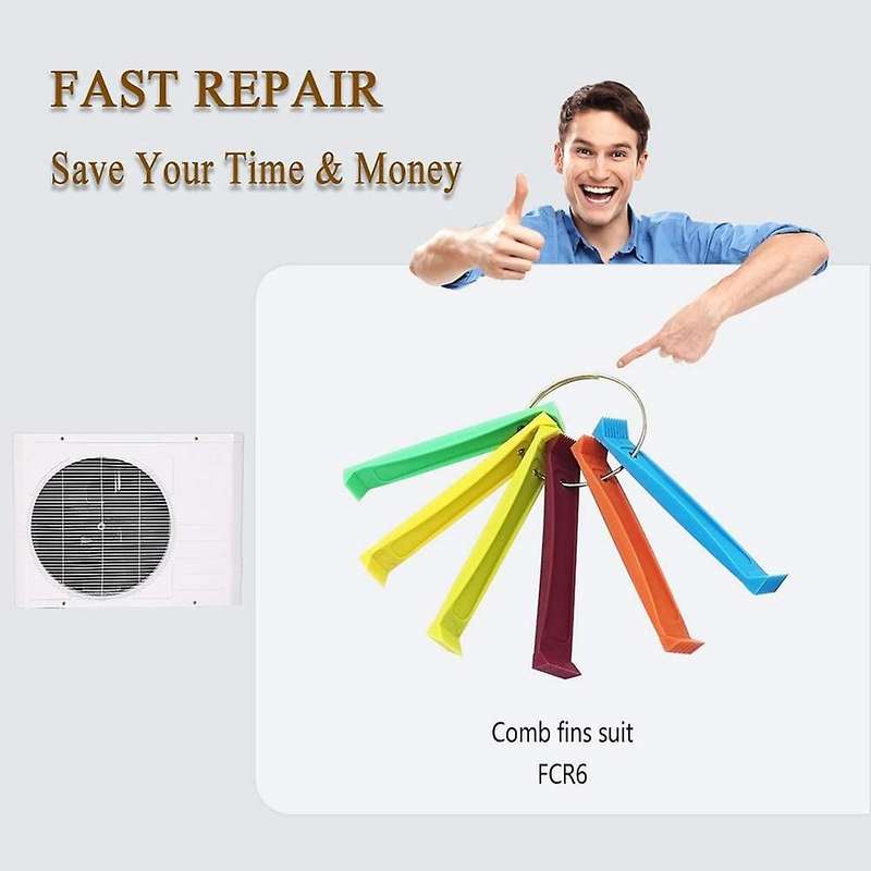 Fcr6 Fin Comb Set Plastic Colored Fin Coil Comb Condenser Fin Comb