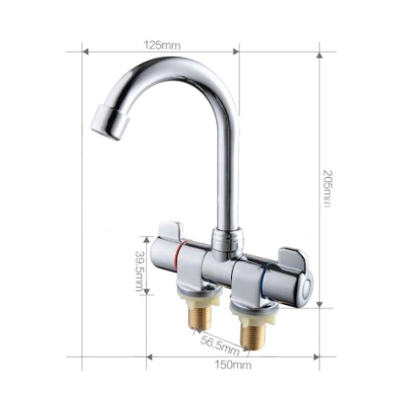 Rv Folding 360 Rotation Faucet for Bathroom Boat Mounted Waterway