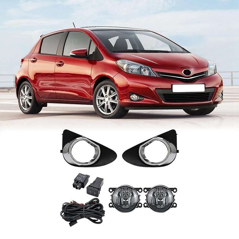 Led Fog Light Fog Lamp Cover Assembly for Toyota Yaris 2012-2014