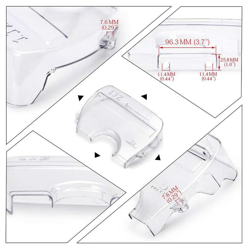 Clear Cam Gear Timing Belt Cover for Toyota Supra 1jz Soarer 86-96