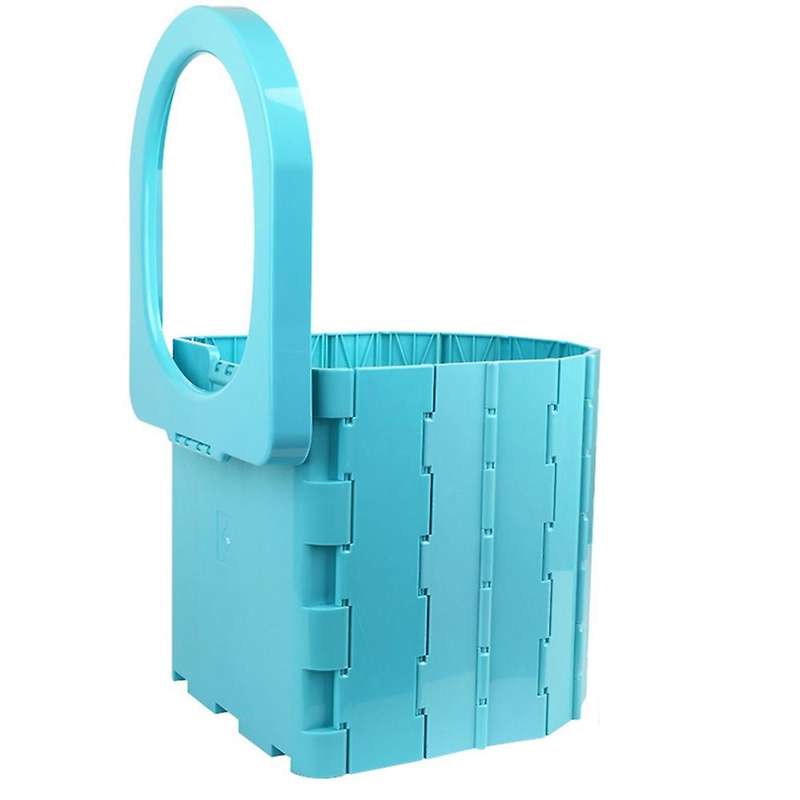 Portable Toilet Folding Commode Porta Potty Car Toilet Blue
