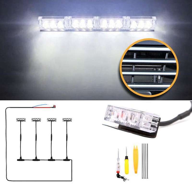 White Led Front Grille Lights for Suzuki Jimny Jb64 Jb74 2019-2021