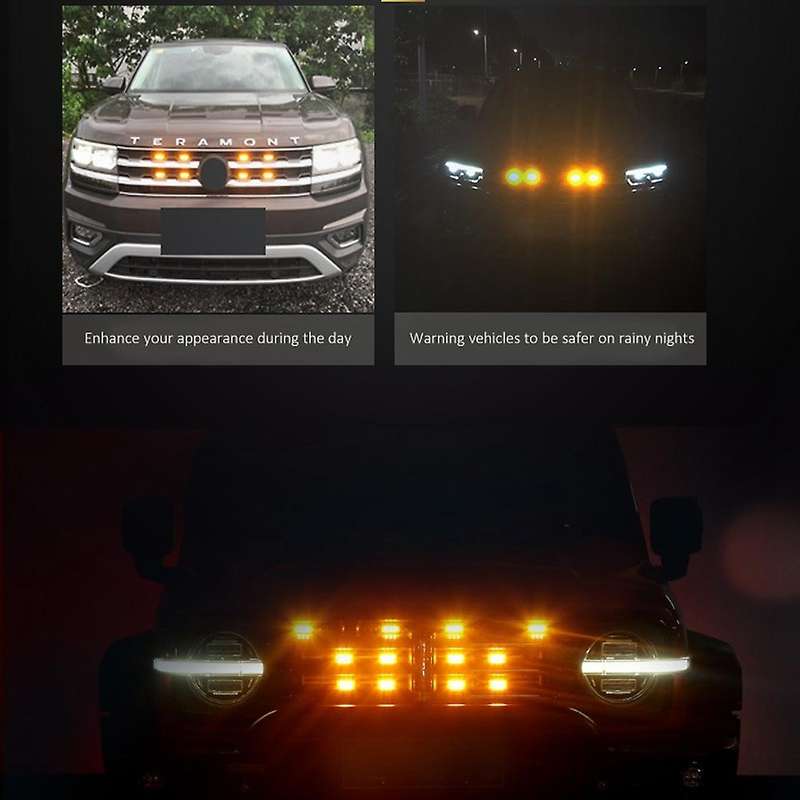 White Led Front Grille Lights for Suzuki Jimny Jb64 Jb74 2019-2021