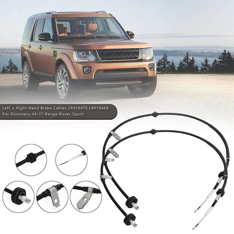 1 Pair Hand Brake Cable Lr018469 for Land Rover Discovery Mk Iii Iv