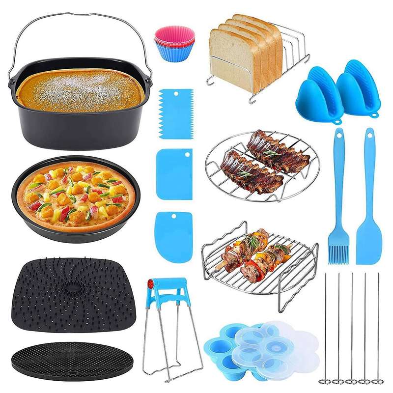 8inch Air Fryer Accessories,for 3.8l-7.6l Square Air Fryer, for Oven