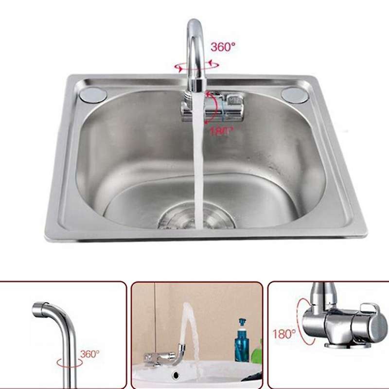 Rv Folding Cold & Hot Water Tap for Bathroom Deck Caravan Rv Mounted