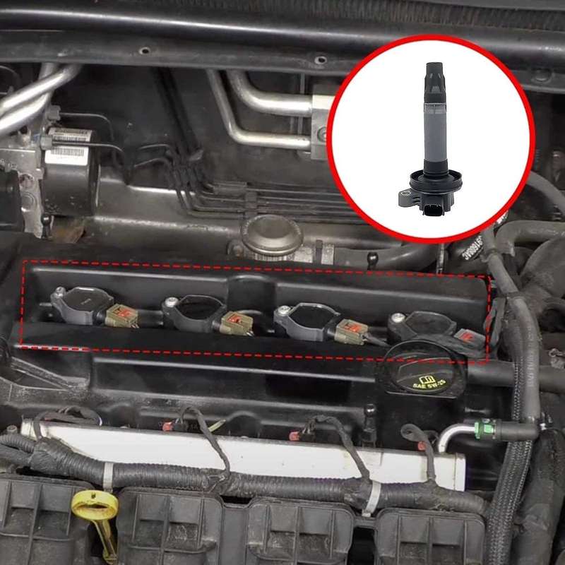 4 Pack Car Ignition Coils 2 Pins for Ford Lincoln Edge Flex F150