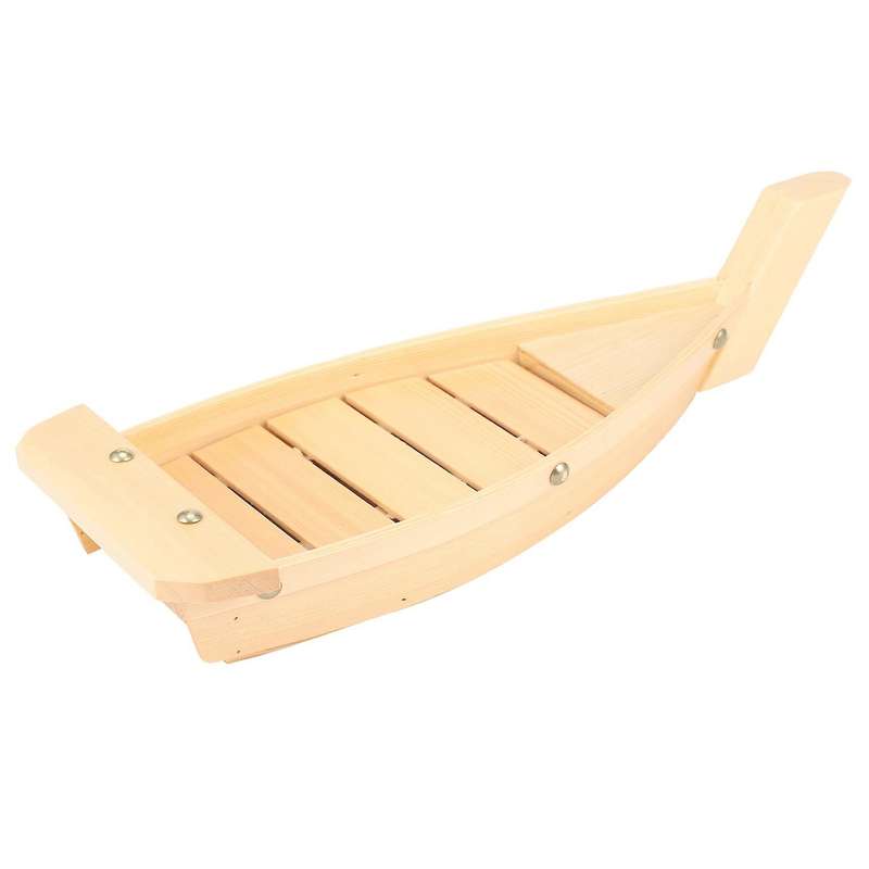 2x 42x17x7.5cm Japanese Cuisine Sushi Boats Sushi Tools Wood