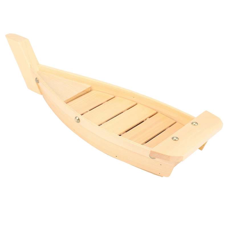 2x 42x17x7.5cm Japanese Cuisine Sushi Boats Sushi Tools Wood